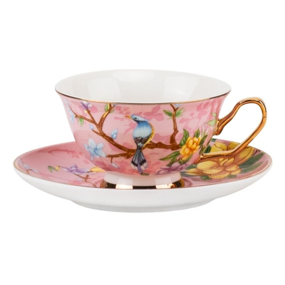 Чашка с блюдцем Spring Birds