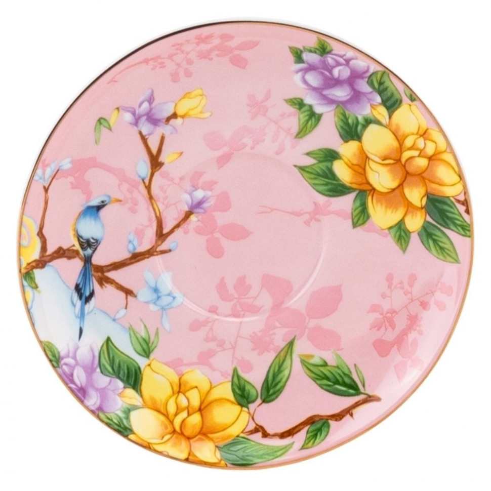 Чашка с блюдцем Spring Birds