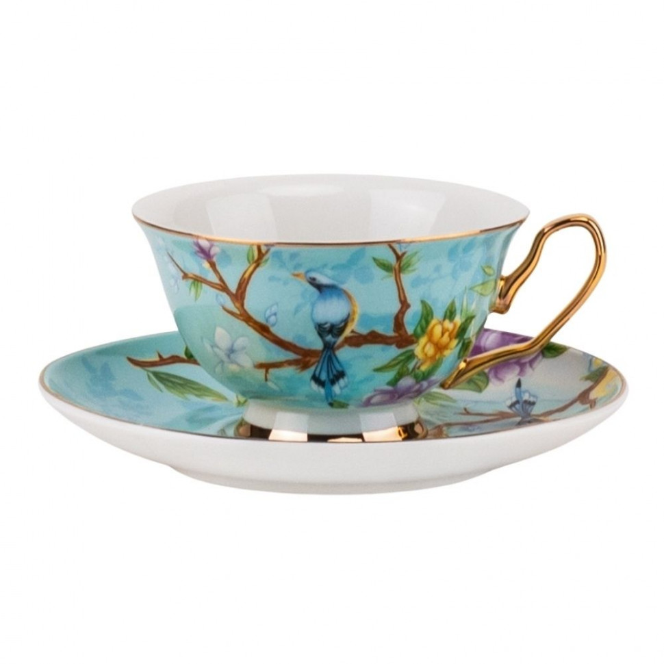 Чашка с блюдцем Spring Birds