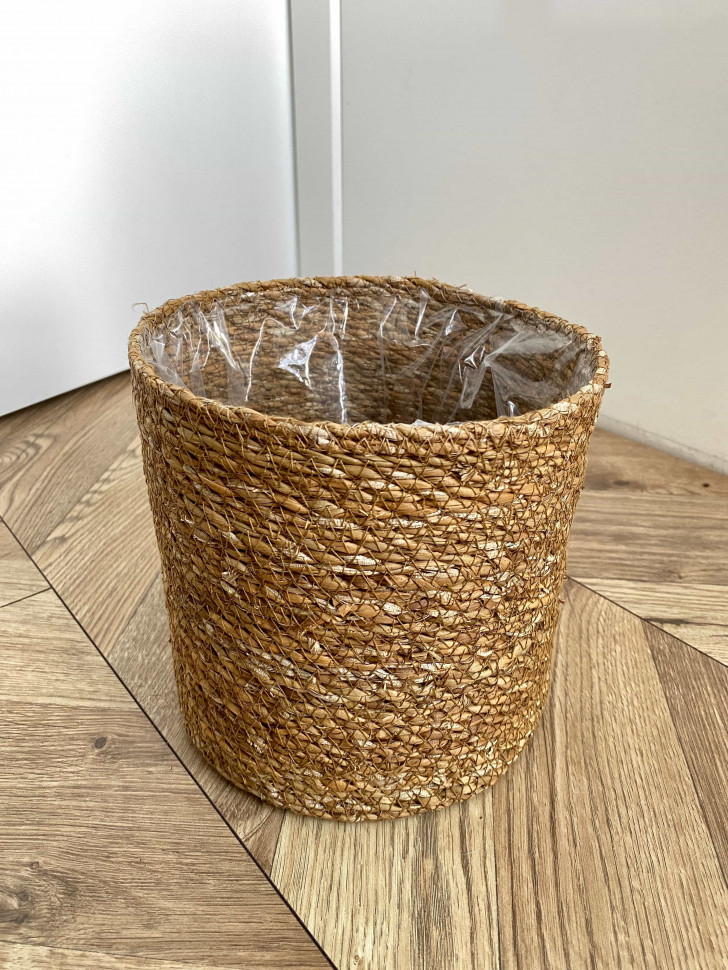 Плетеное кашпо с подкладкой Twine