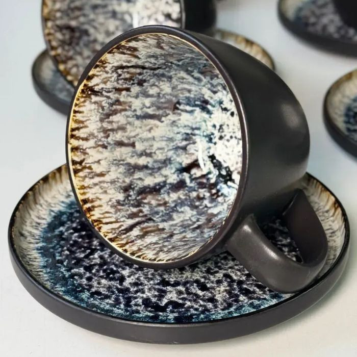 Набір 6 чашок + 6 блюдець Panoptikon 420 мл