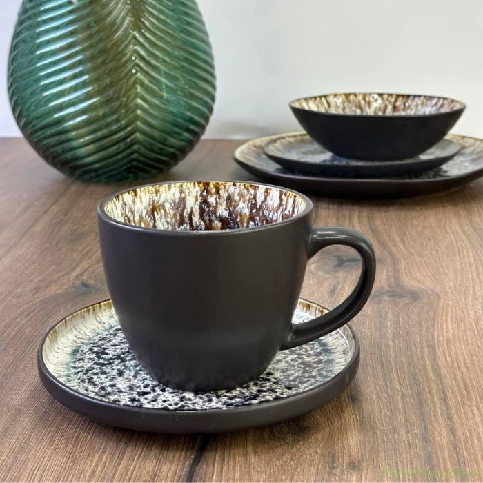 Набір 6 чашок + 6 блюдець Panoptikon 420 мл