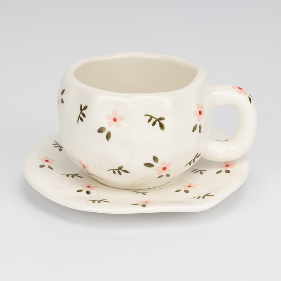 Чашка с блюдцем Floral mood 350 мл