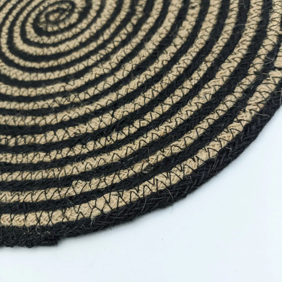 Джутовый коврик под тарелку Circles