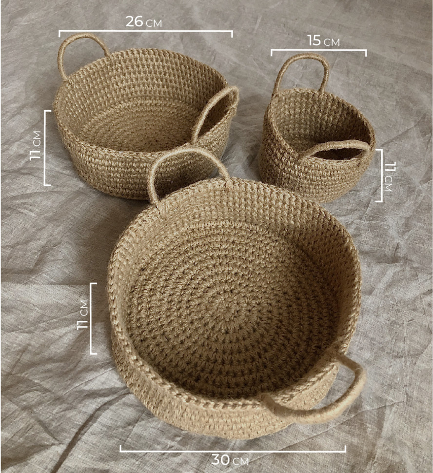 Кошик з джуту Basket mini