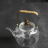 Заварочный чайник и стаканы с двойной стенкой Glass