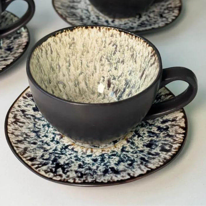 Набор 6 чашек + 6 блюдец Panoptikon 270 мл