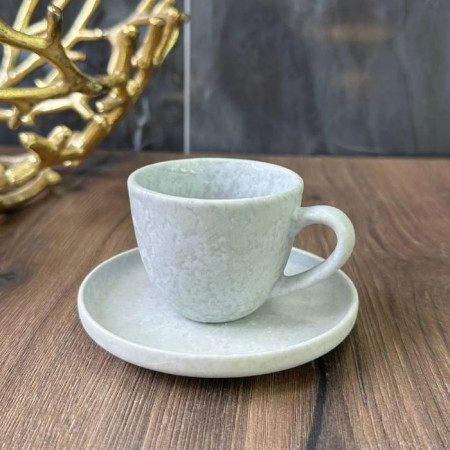 Набор 6 чашек + 6 блюдец Creamy Dot 110 мл 