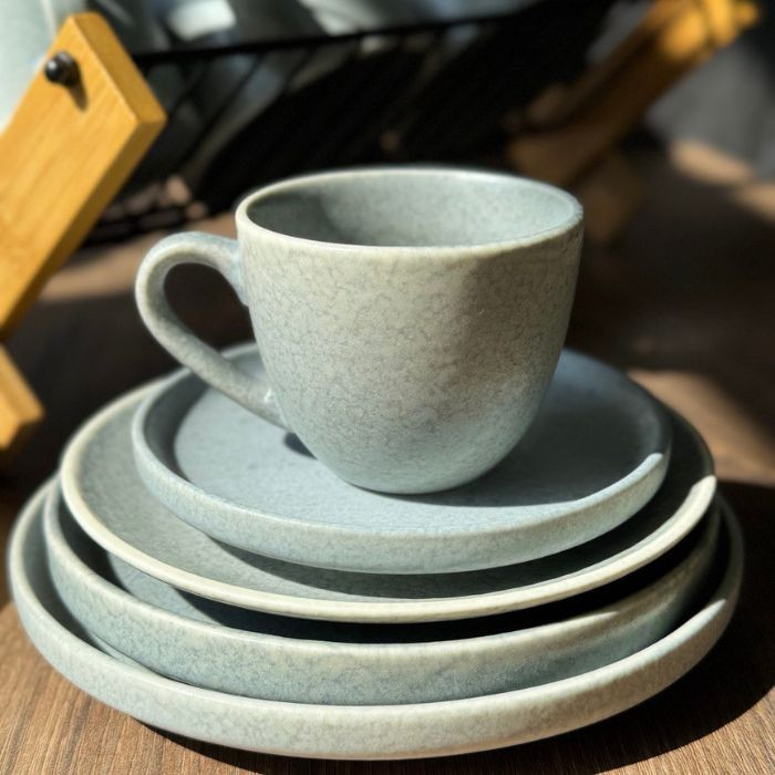 Набір 6 чашок + 6 блюдець Creamy Dot 110 мл