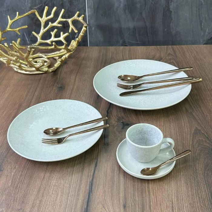 Набір 6 чашок + 6 блюдець Creamy Dot 110 мл