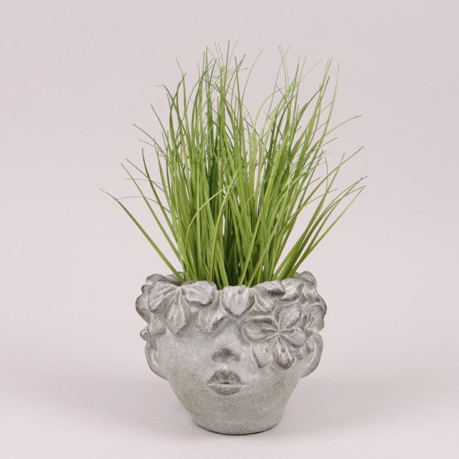 Кашпо из цемента Head