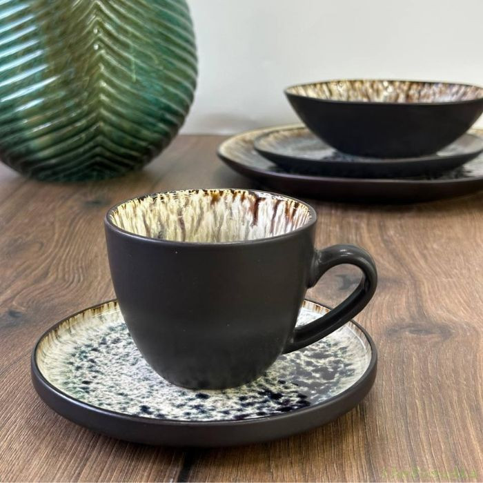 Набор 6 чашек + 6 блюдец Panoptikon 220 мл