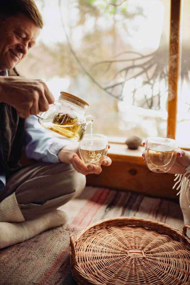 Прозорий скляний чайник для заварювання Kombucha 1000 мл