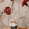 Скляний стакан з подвійною стінкою та блюдце Peak Set