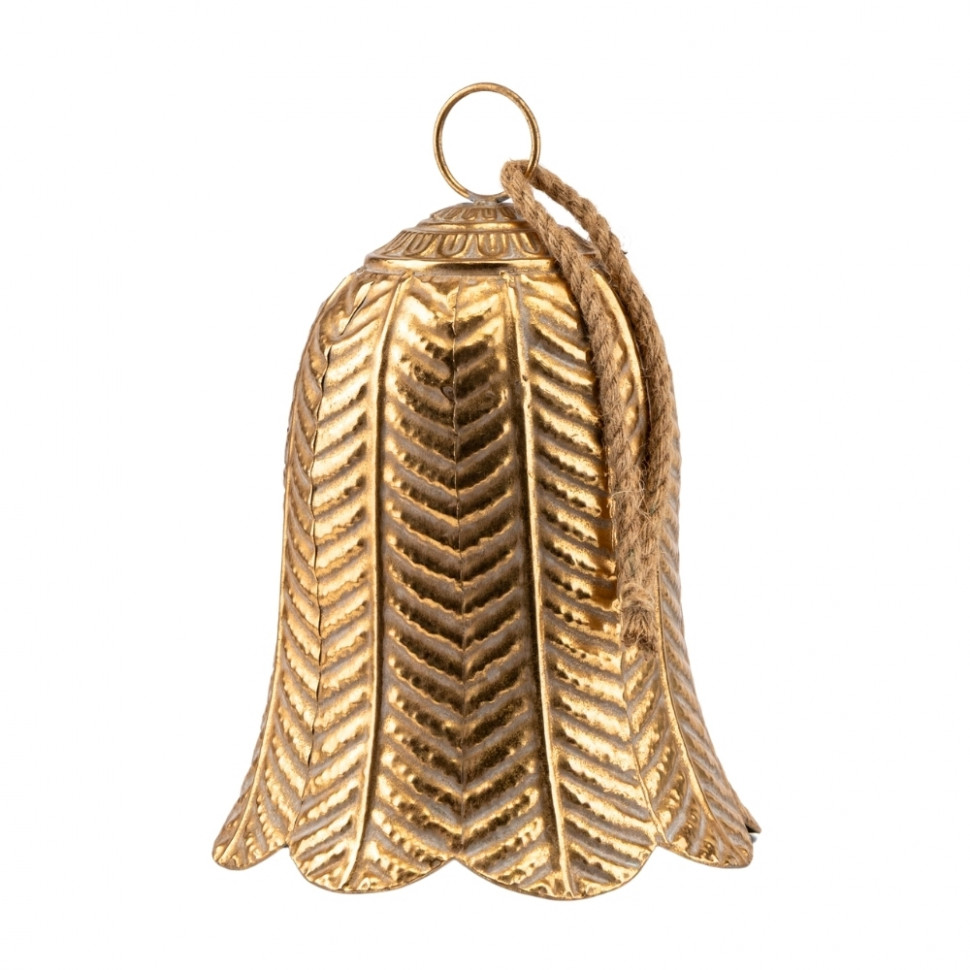 Золотой металлический колокольчик Noel