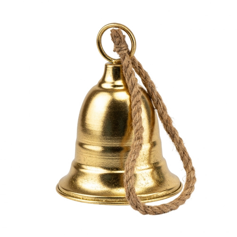 Золотой металлический колокольчик Noel