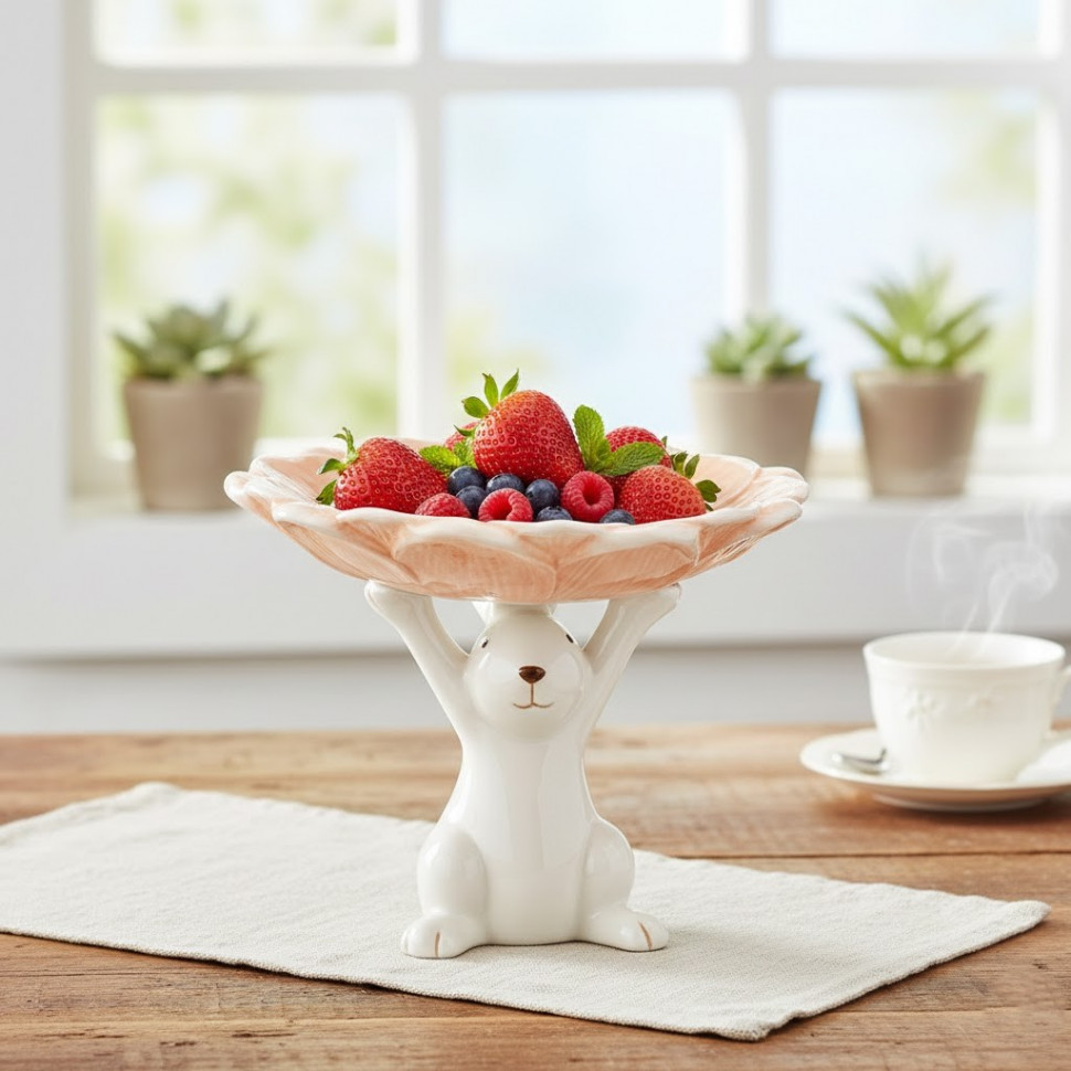 Подставка Rabbit with a flower