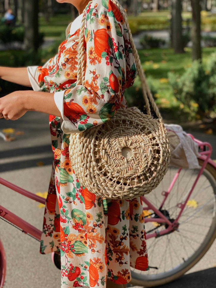 Круглая сумка Banana