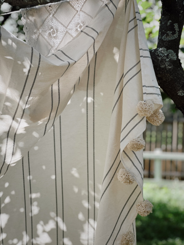 Покривало (пляжний килимок) Milis з бубонами