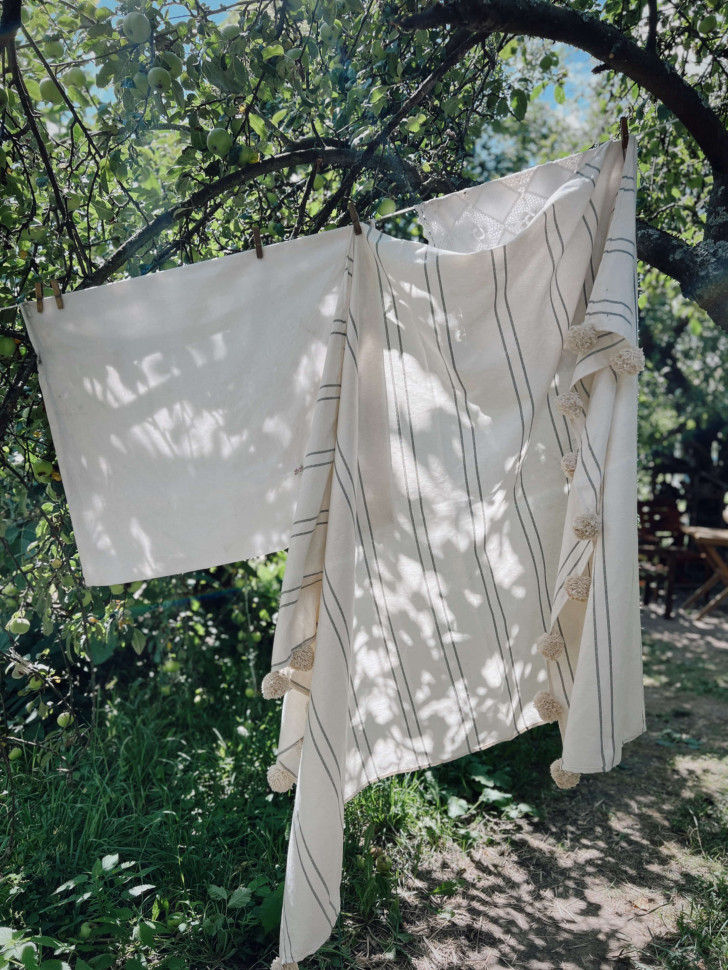 Покривало (пляжний килимок) Milis з бубонами