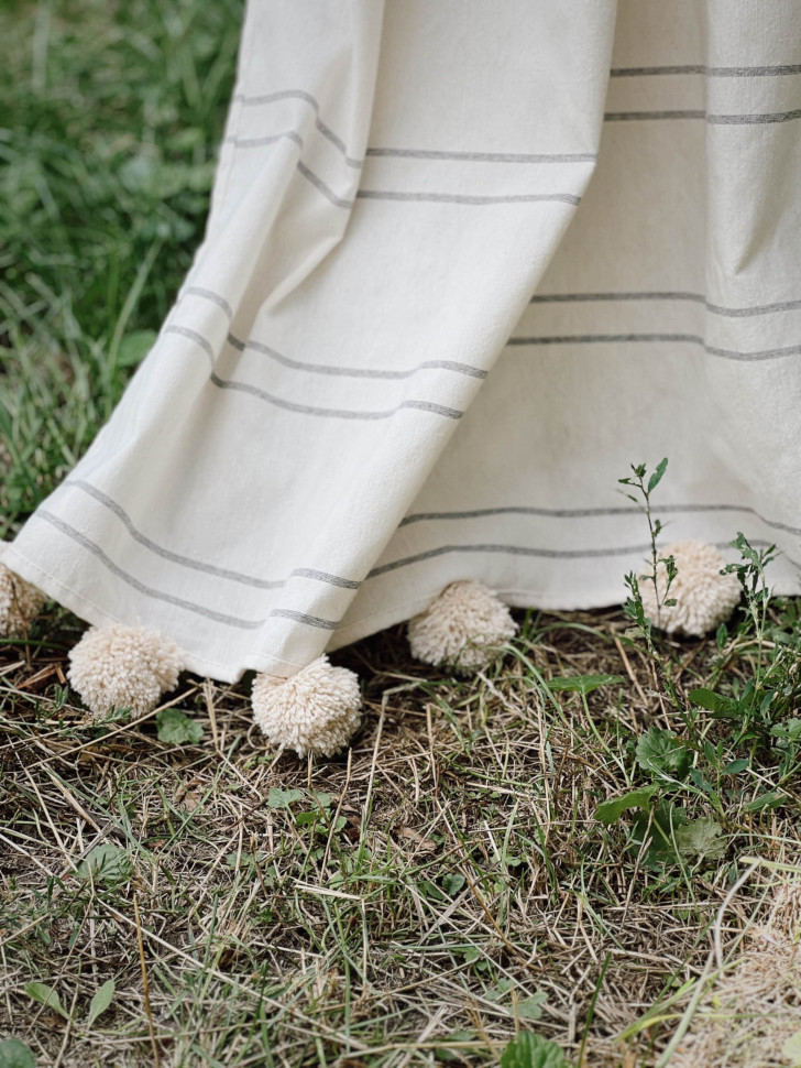 Покривало (пляжний килимок) Milis з бубонами